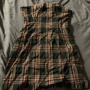 Plaid mini dress S